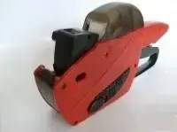 Jednořádkové etiketovací kleště UNO P8 - STARTOVACÍ SADA KOMPLETNÍ / 1x kleště + 5x etiketa Contact 22x12 + 1x náhradní barvící váleček /