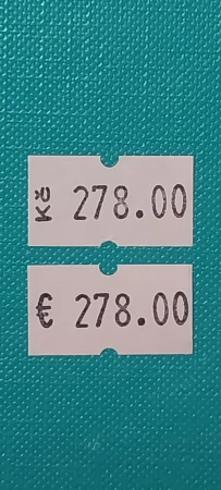 Jednořádkové etiketovací kleště UNO PH8 2212, 1x barvící váleček